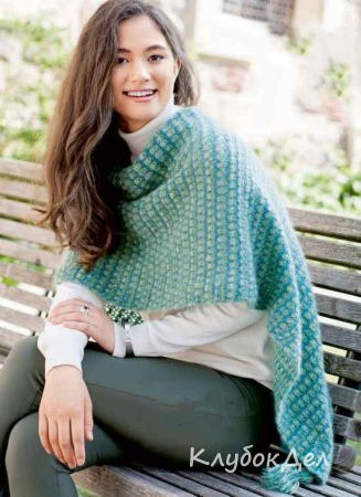 ​Green Crochet Poncho