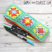 Inspiration. Crochet Pencil Cases.