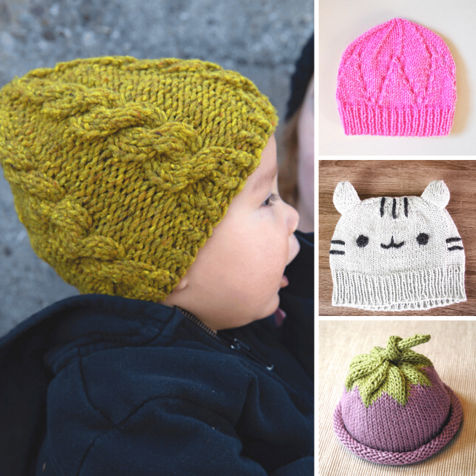 Inspiration. Knit Baby Hats.