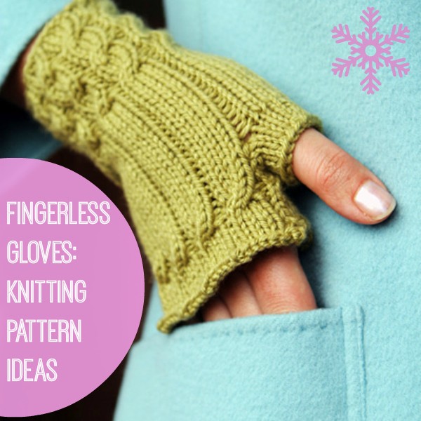 Inspiration. Knit Fingerless Gloves.