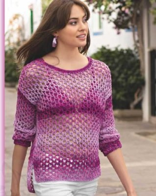Knit Ombre Pullover Knit Ombre Pullover