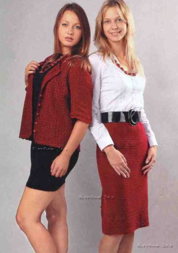 Complete Crochet Instructions for a Stylish Jacket and Skirt Ensemble Complete Crochet Instructions for a Stylish Jacket and Skirt Ensemble