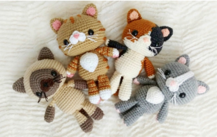 Inspiration. Amigurumi Cats.