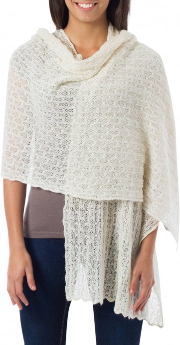 Inspiration. Knit Shawl Wrap.