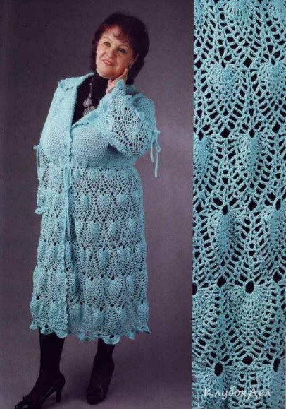 Complete Guide to Crocheting a Turquoise Cardigan with Detailed Instructions and Size XXXL