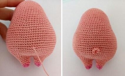 ​Funny Crochet Pig