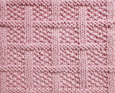 Lattice with Seed Knit Stitch Lattice with Seed Knit Stitch