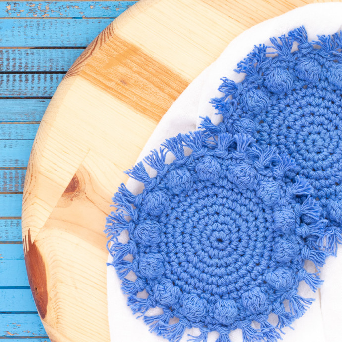​Crochet Coasters with Fringe