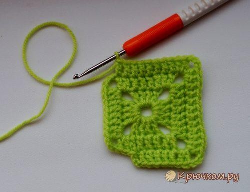 Crochet Oven Cloth with Flower