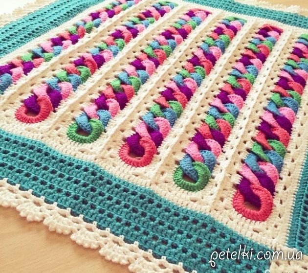 Crochet Rings Baby Blanket Crochet Rings Baby Blanket