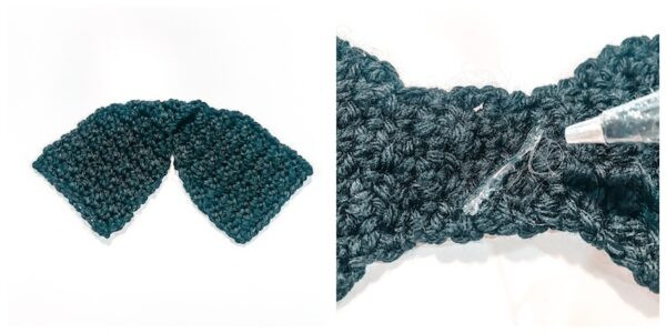 Helping our users. ​Crochet Bow Scrunch.