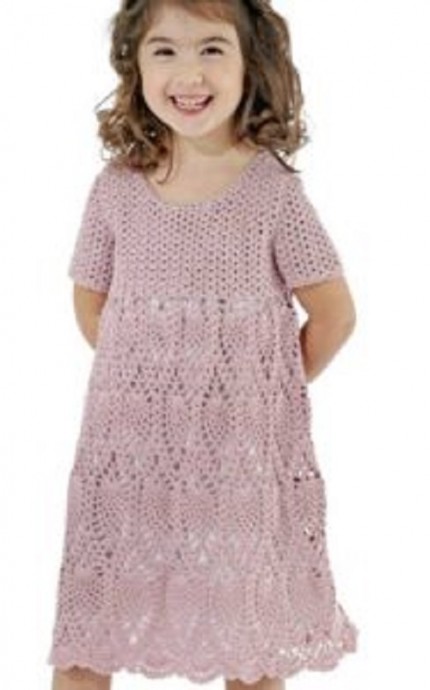 Pineapple Dress for Girl – FREE CROCHET PATTERN — Craftorator