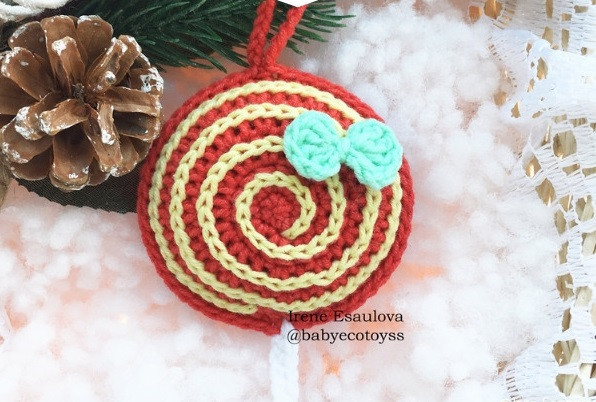 ​Crochet Lollipop Ornament