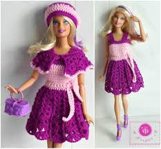 Inspiration. Crochet Doll's Dresses.