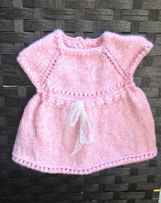Inspiration. Knit Baby Girl Dresses.