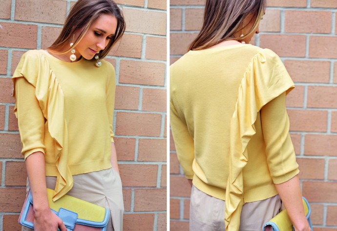 Pullover with Stylish Trimming Pullover with Stylish Trimming