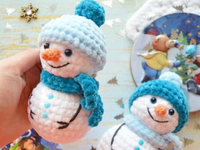 ​Crochet Funny Snowman