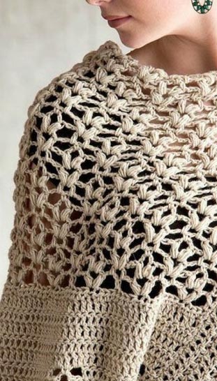 Wonderful Crochet Pullover-Poncho
