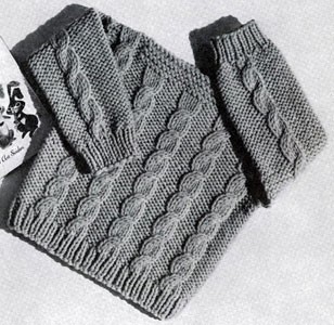 Helping our users. ​Fisherman's Knit Sweater for Baby-Boy.
