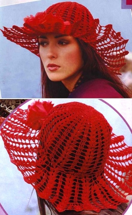 ​Red Summer Hat for Lady