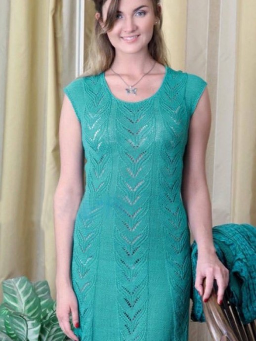 Summer Dress with Relief Vertical Pattern Summer Dress with Relief Vertical Pattern