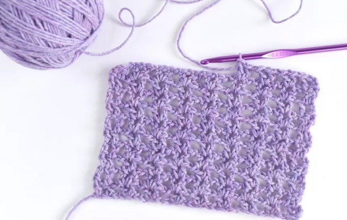 Crochet V-Stitch Pattern Crochet V-Stitch Pattern