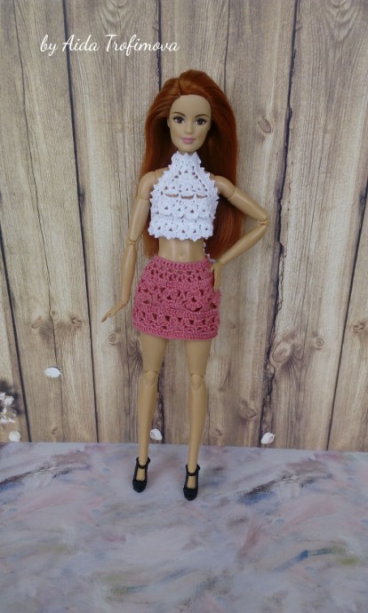 Inspiration. Crochet Cloths for Barbie Doll.