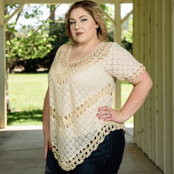 Inspiration. Crochet Plus Size Tops.