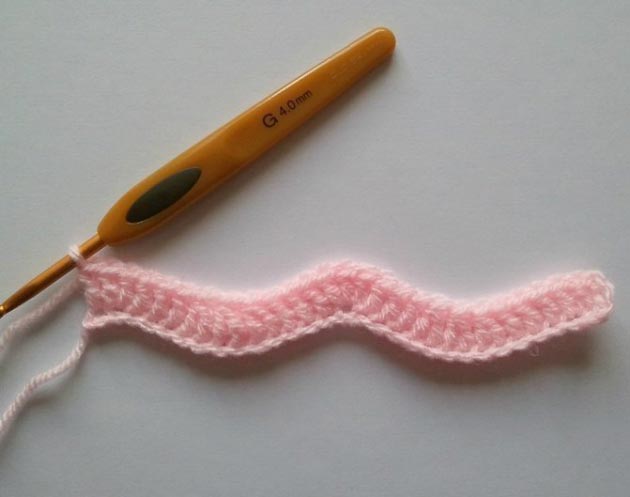 Nice and Elegant Crochet Waves Stitch Pattern