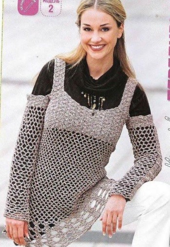 Complete Crochet Guide to Making a Stylish Tunic with Mélange Beige Fragola Yarn Complete Crochet Guide to Making a Stylish Tunic with Mélange Beige Fragola Yarn