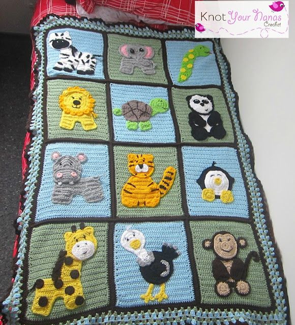 Inspiration. Crochet Animal Blankets.