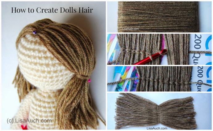 Inspiration. Crochet Dolls' Hair.