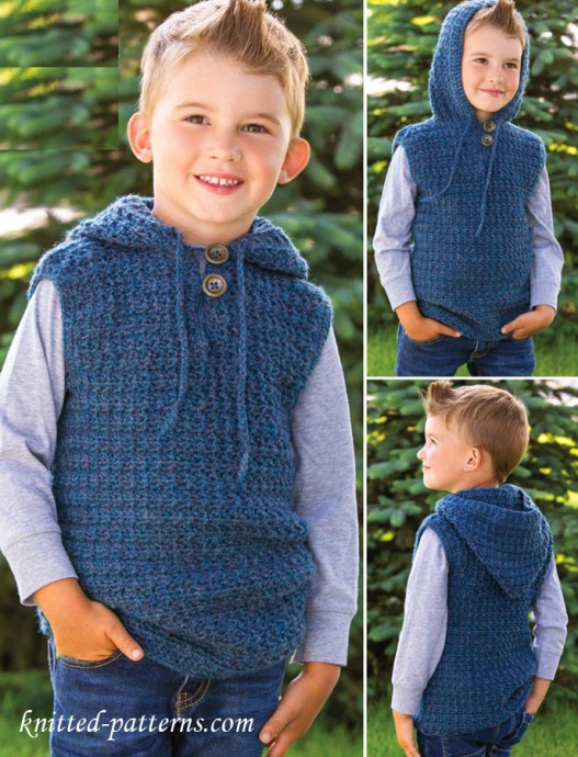 Inspiration. Crochet Kid Vests.