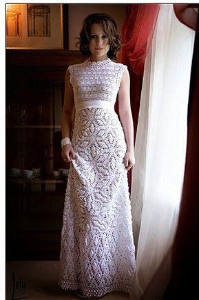 Inspiration. Crochet Wedding Dress.