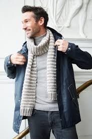 Inspiration. Knit Men's Scarves.