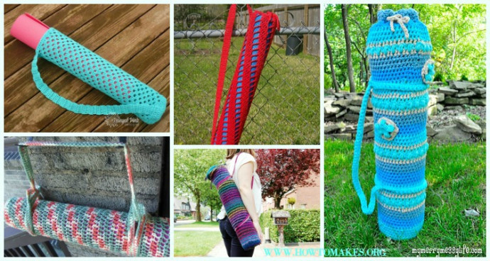 Inspiration. Crochet Yoga Mat Covers.