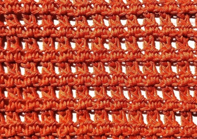 Relief Crochet Net Pattern