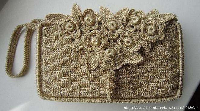 Inspiration. Knit and Crochet Beauty Bags.