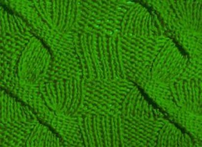 Crossed Chessboard Knit Pattern Crossed Chessboard Knit Pattern