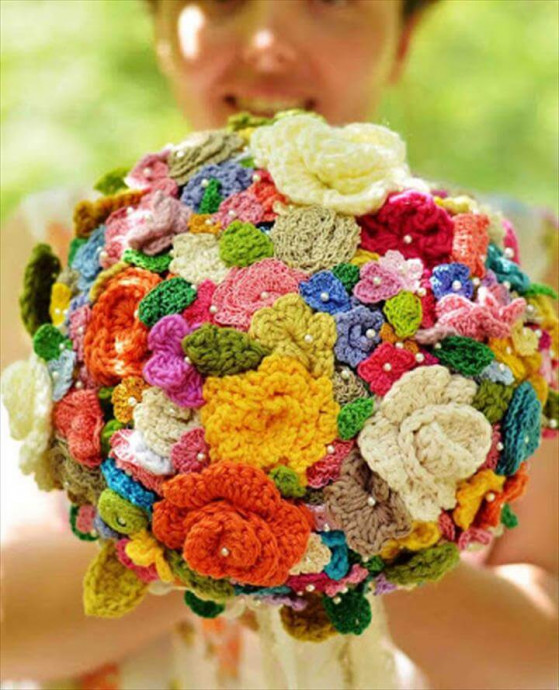 Inspiration. Crochet Bouquets.