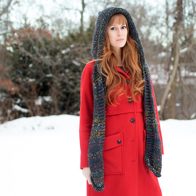 Inspiration. Crochet Hooded Scarves.