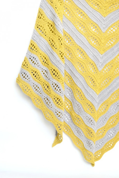 Complete Crochet Shawl Instructions with SCHEEPJES Whirlette Yarn - Perfect for Beginners and Experts