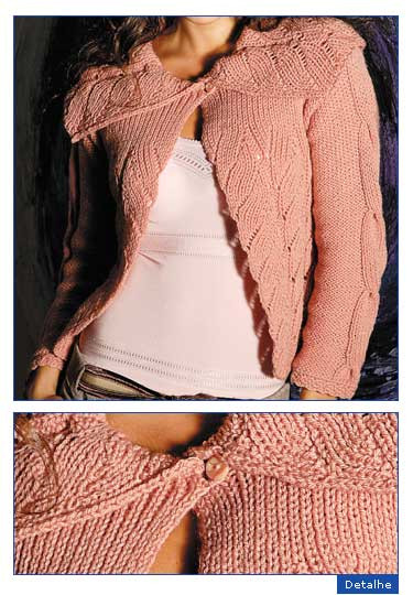 ​Dust Pink Knit Jacket