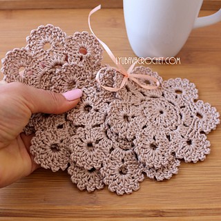 Inspiration. Crochet Coasters.