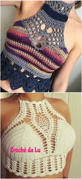 Inspiration. Crochet Crop Top.