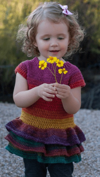 Helping our users. ​Crochet Baby Girl Sweater-Dress.