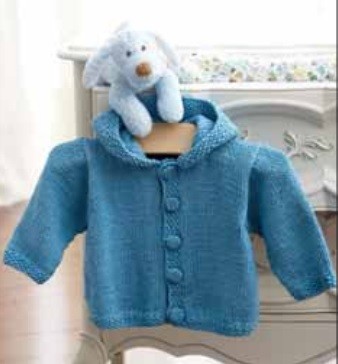 Helping our users. ​Knit Hoodie for Baby Boy or Girl.