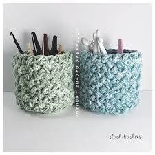 Inspiration. Crochet Baskets.