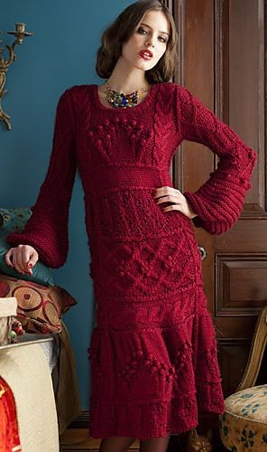 Inspiration. Knit Winter Dresses.