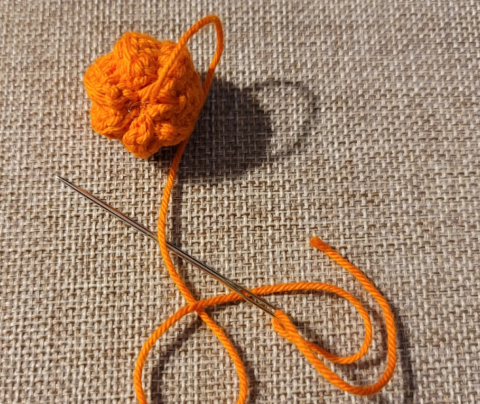 Create Adorable Pumpkin Earrings with Lion Brand Bonbons Yarn